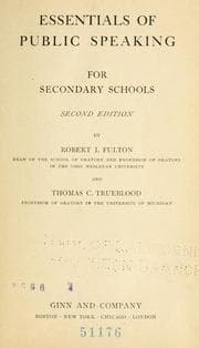 Tapa de Essentials of public speaking for secondary schools