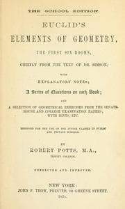 Tapa de Euclid's elements of geometry..