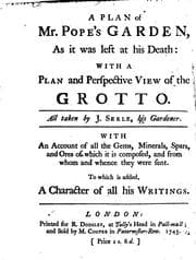 Tapa de A Plan of Mr. Pope's Garden