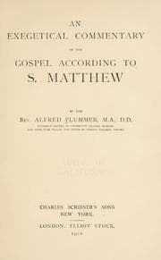 Tapa de An exegetical commentary on the Gospel according to S. Matthew ..