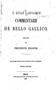 Tapa de C. Julii Caesaris Commentarii de bello Gallico