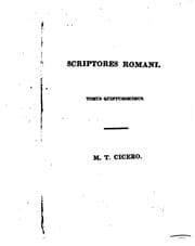 Tapa de M. Tvllii Ciceronis Opera omnia ex recensione novissima lo