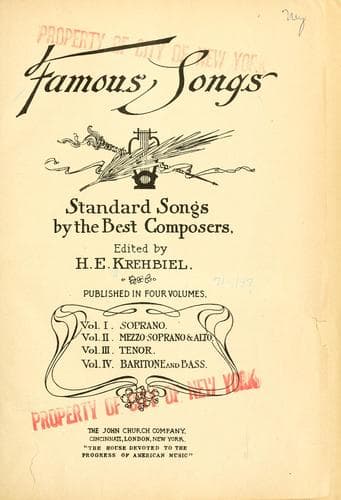 Tapa de Famous songs