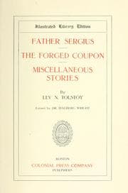 Tapa de Father Sergius ; The forged coupon ; Miscellaneous stories
