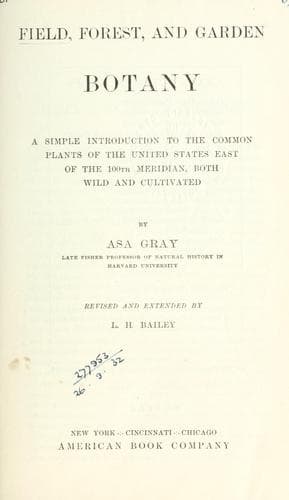 Tapa de Field, forest and garden botany