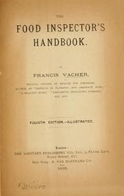 Tapa de The food inspector's handbook