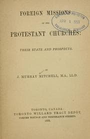 Tapa de Foreign missions of the Protestant churches
