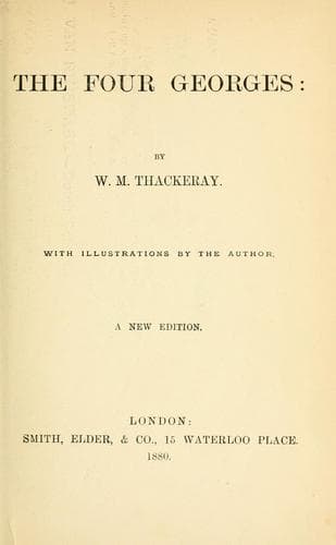 Tapa de The four Georges