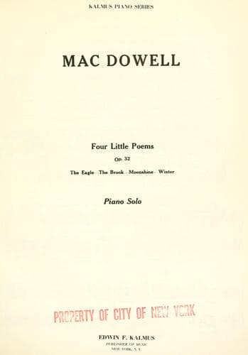 Tapa de Four little poems