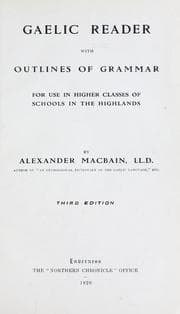 Tapa de Gaelic reader with outlines of grammar