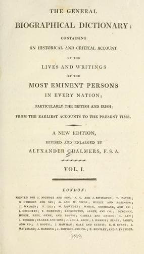 Tapa de The General Biographical Dictionary