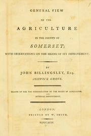 Tapa de General view of the agriculture in the county of Somerset