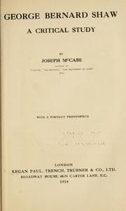 Tapa de George Bernard Shaw