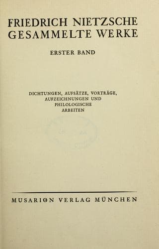 Tapa de Gesammelte Werke