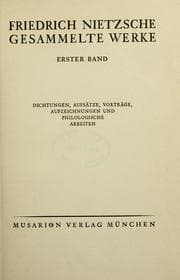 Tapa de Gesammelte Werke