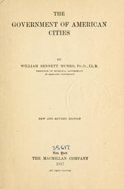 Tapa de The government of American cities
