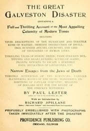 Tapa de The great Galveston disaster