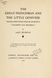 Tapa de The great Frenchman and the little Genevese