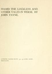 Tapa de Hamid the luckless, and other tales in verse