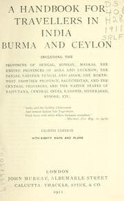 Tapa de A handbook for travellers in India, Burma, and Ceylon ..