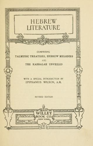 Tapa de Hebrew literature