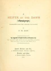 Tapa de A heifer of the dawn