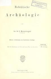 Tapa de Hebräische Archäologie