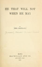 Tapa de He that will not when he may