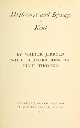 Tapa de Highways and byways in Kent