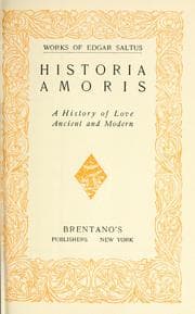 Tapa de Historia amoris