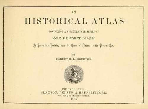 Tapa de An historical atlas
