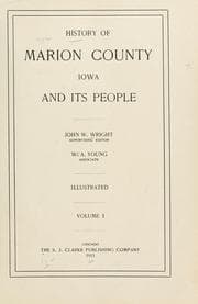 Tapa de History of Marion County, Iowa, and its people