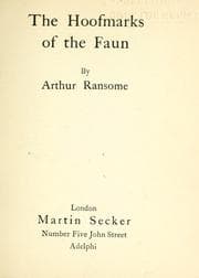 Tapa de The hoofmarks of the faun