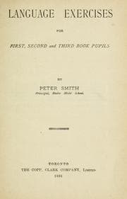Tapa de Language exercises for first, second and third book pupils