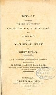 Tapa de An inquiry concerning the rise, and progress, the redemption, present state, and management, of the national debt of Great Britain