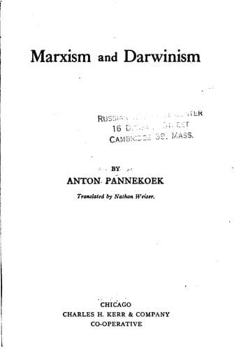 Tapa de Marxism and Darwinism