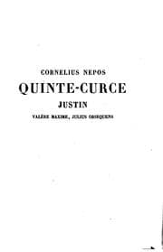 Tapa de Cornelius Nepos, Quinte-Curce, Justin, Valère Maxime, Julius Obsequens: oeuvres completes
