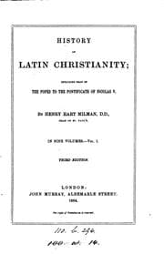 Tapa de History of Latin Christianity: Including that of the Popes to the ..
