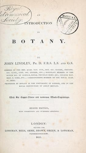 Tapa de introduction to botany.