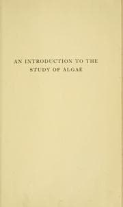 Tapa de An introduction to the study of algae