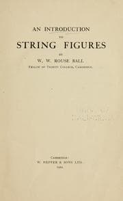 Tapa de An introduction to string figures