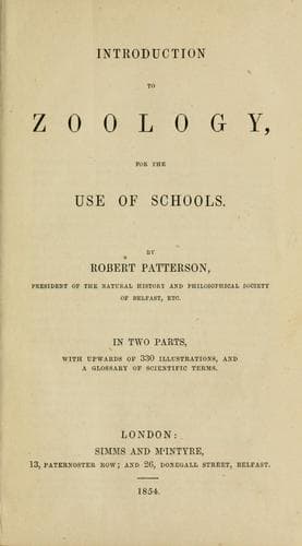 Tapa de Introduction to zoology..