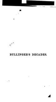 Tapa de The Decades of Henry Bullinger