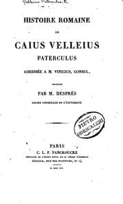 Tapa de Histoire romaine de Caius Velleius Paterculus adressée a M. Vinicius...