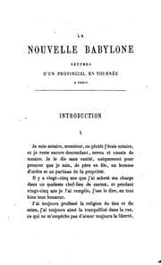 Tapa de La nouvelle Babylone: Lettres d'un provincial en tournée à Paris