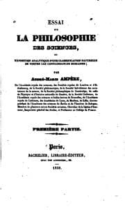 Tapa de Essai sur la philosophie des sciences; ou, Exposition analytique d'une ..