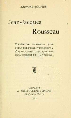 Tapa de Jean-Jacques Rousseau