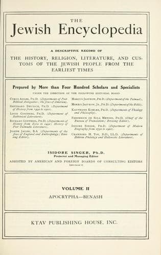 Tapa de The Jewish encyclopedia