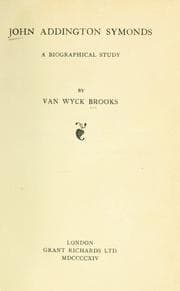 Tapa de John Addington Symonds