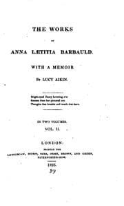 Tapa de The works of Anna Lætitia Barbauld